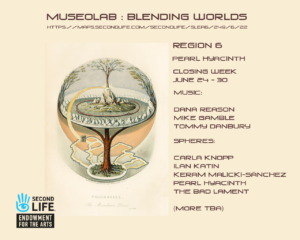 museolab Second Life gallery poster